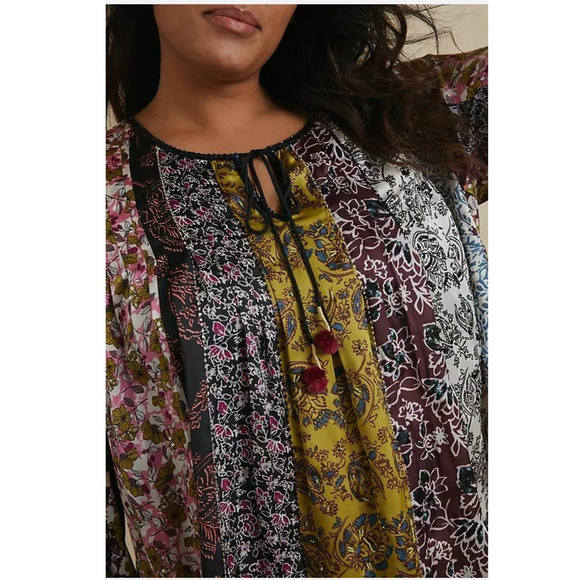 New Anthropologie x Daniel Rainn Corinne Peasant Blouse $158 PETITE SMALL Floral - Picture 6 of 6